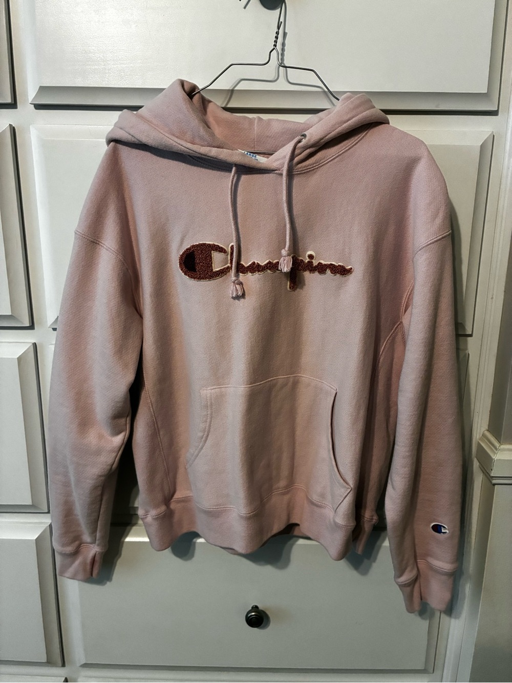 Champion woman’s Pink Hooded Sweatshirt